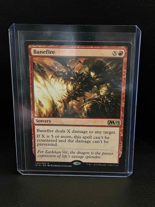 Banefire Core Set 2019 Magic: the Gathering Lightly Played, English