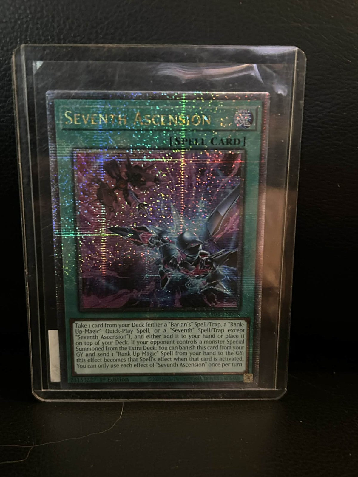 Seventh Ascension - RA04-EN098 - Quarter Century Secret Rare - 1st Edition Quart