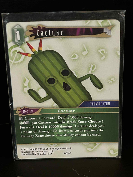 Cactuar - 4-058C Opus 4 Final Fantasy Lightly Played