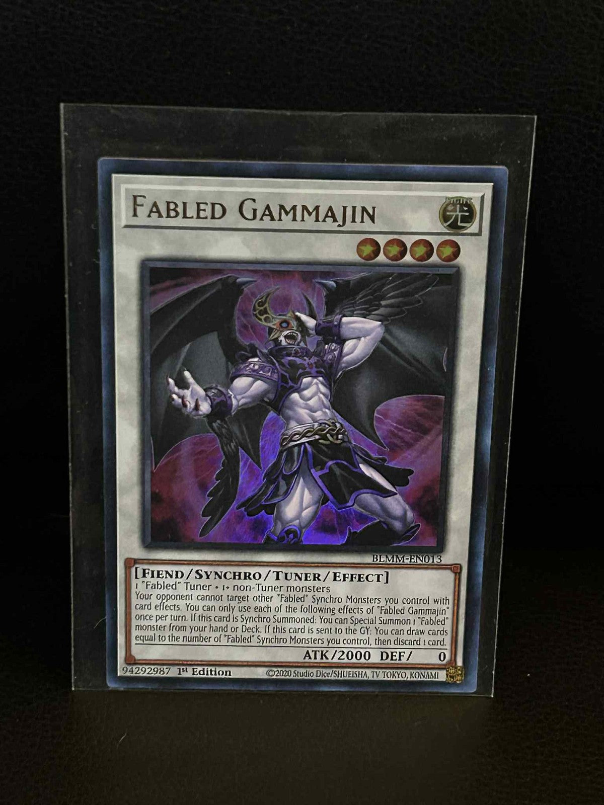 Fabled Gammajin - BLMM-EN013 - Ultra Rare - 1st Edition Battles of Legend: Monst