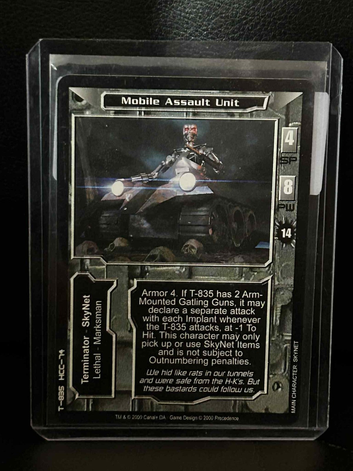 Mobile Assault Unit Base Set Terminator Light Play