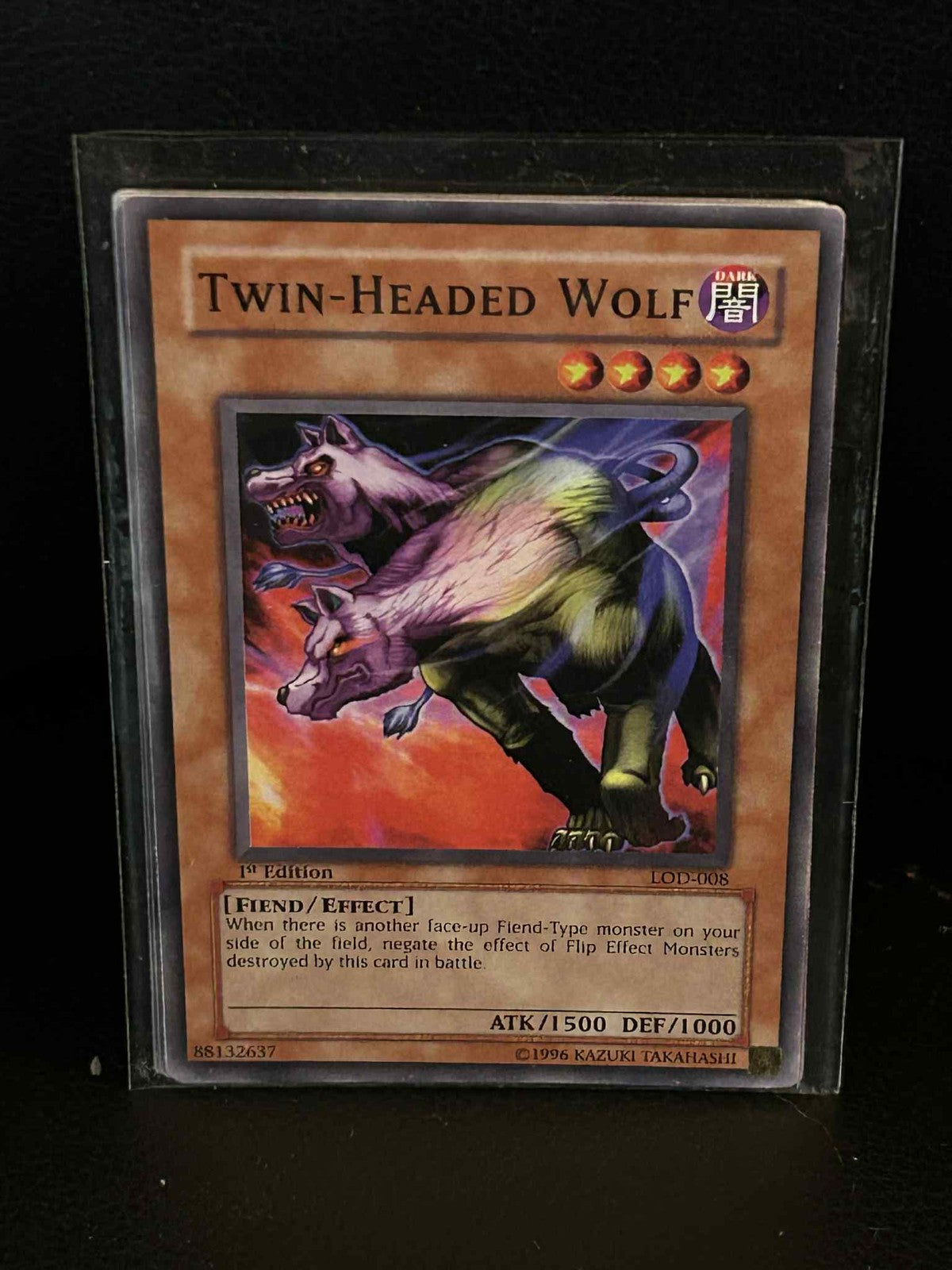 Twin-Headed Wolf - LOD-008 - Common - 1st Edition Legacy of Darkness Yu-Gi-Oh! M