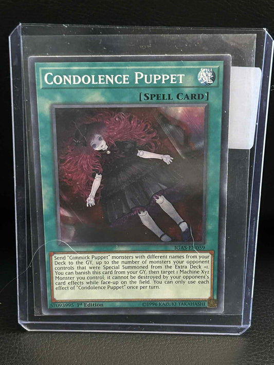 Condolence Puppet - IGAS-EN059 - Common - 1st Edition Ignition Assault Yu-Gi-Oh!