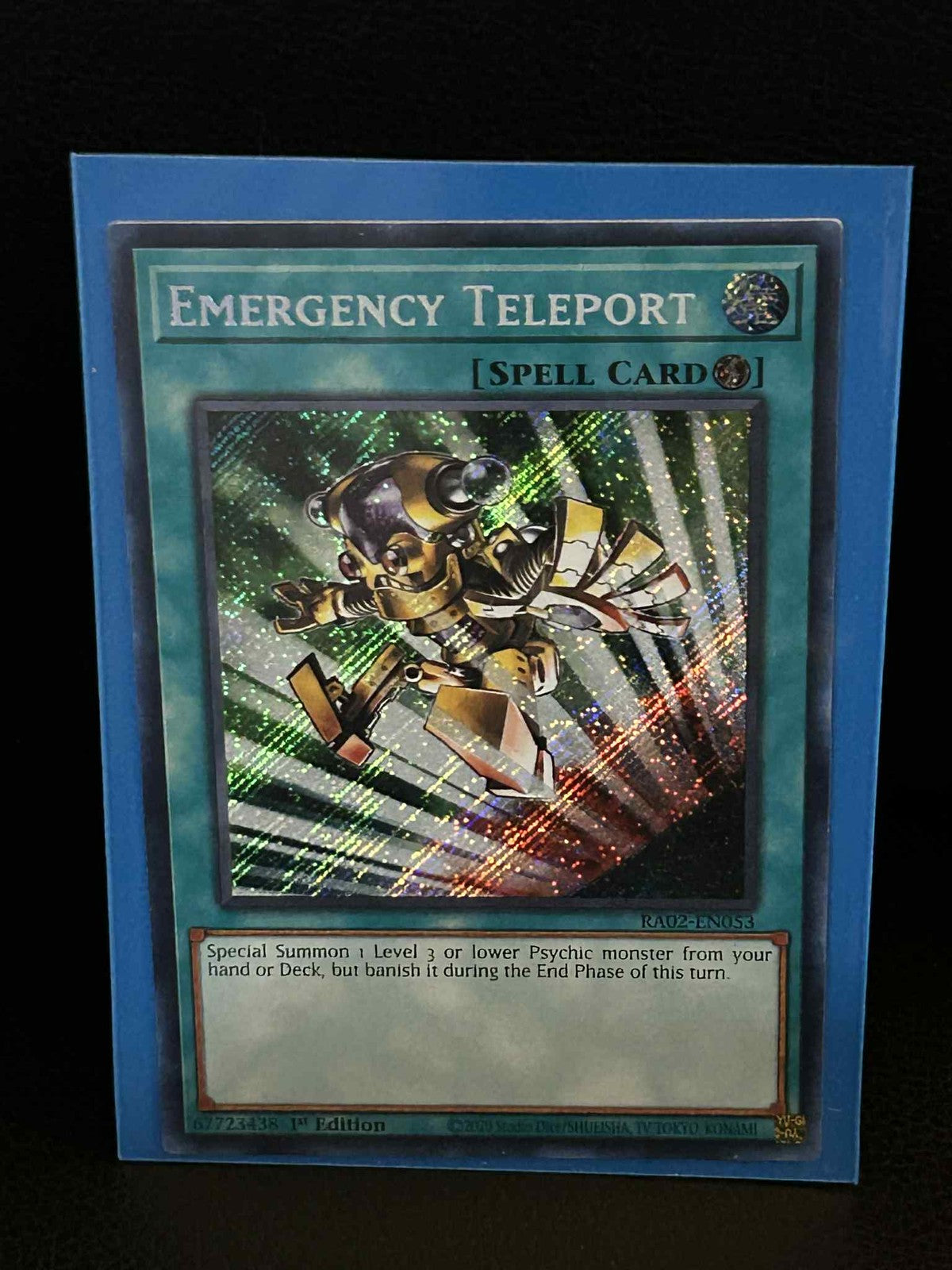 Emergency Teleport - RA02-EN053 - Secret Rare - 1st Edition 25th Anniversary Rar