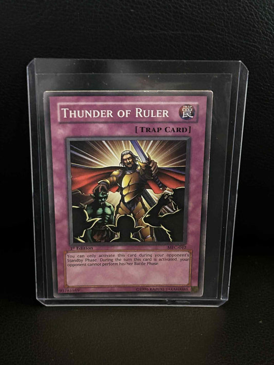 Thunder of Ruler - MFC-042 - Common - 1st Edition Magician's Force Yu-Gi-Oh! Mod