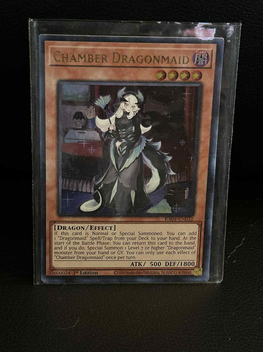 Chamber Dragonmaid - RA04-EN032 - Ultra Rare - 1st Edition Quarter Century Stamp
