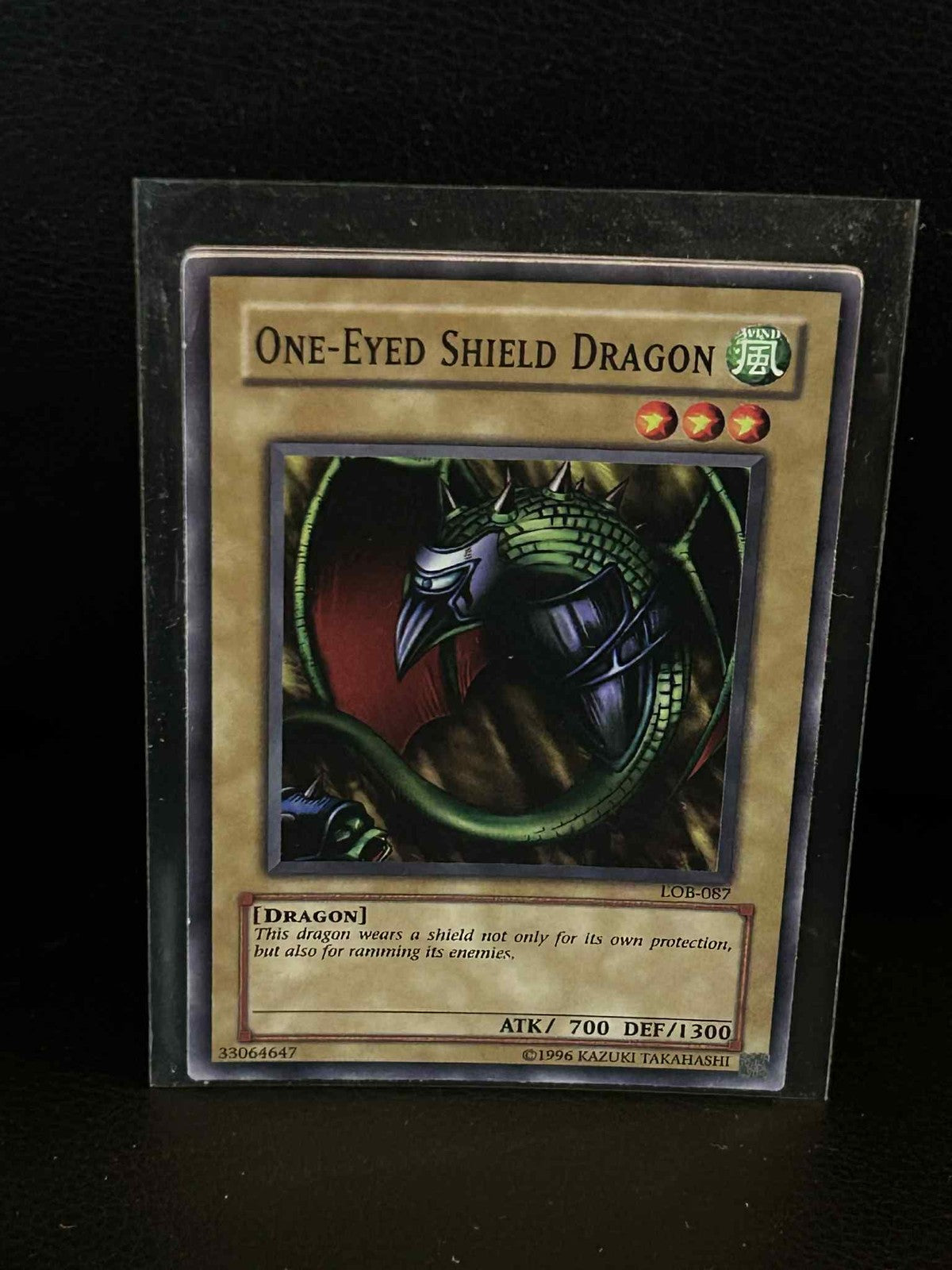 One-Eyed Shield Dragon - LOB-087 - Common - Unlimited Edition Legend of Blue Eye