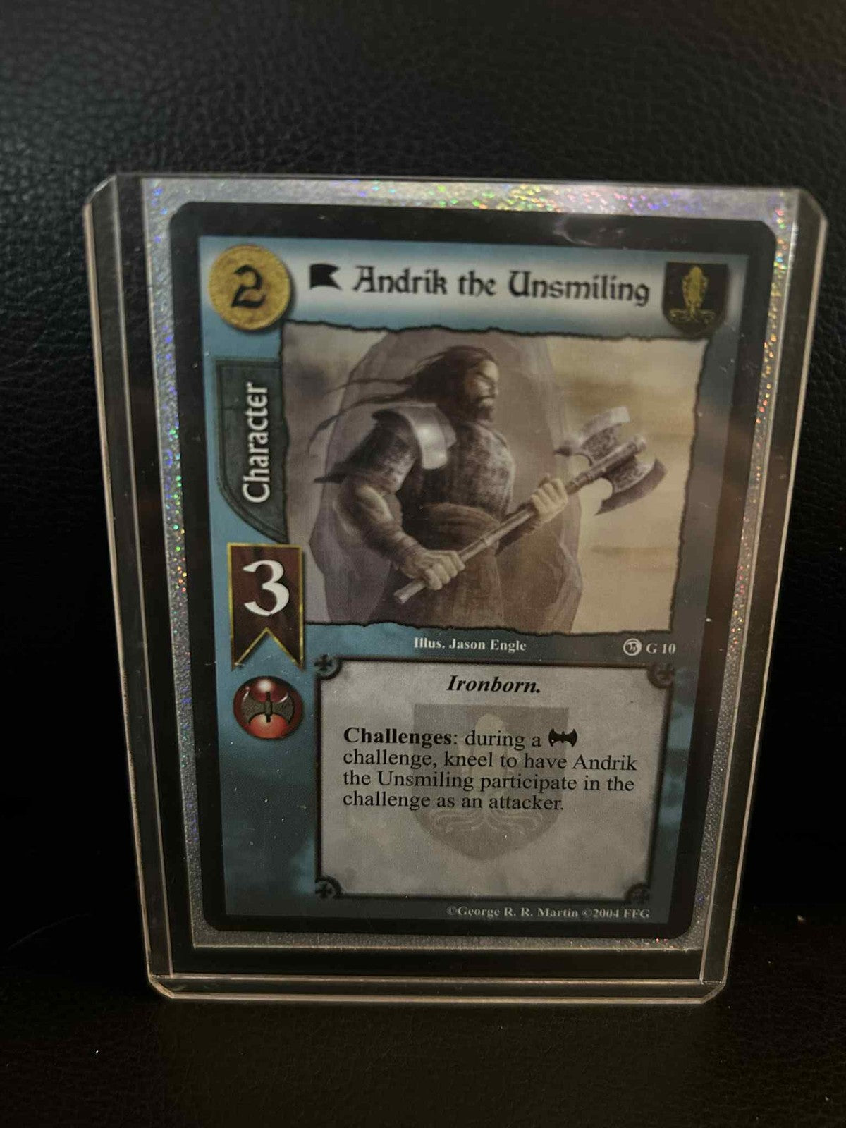 Andrik the Unsmiling #G10 Ice & Fire Premium Starter A Game of Thrones Lightly P