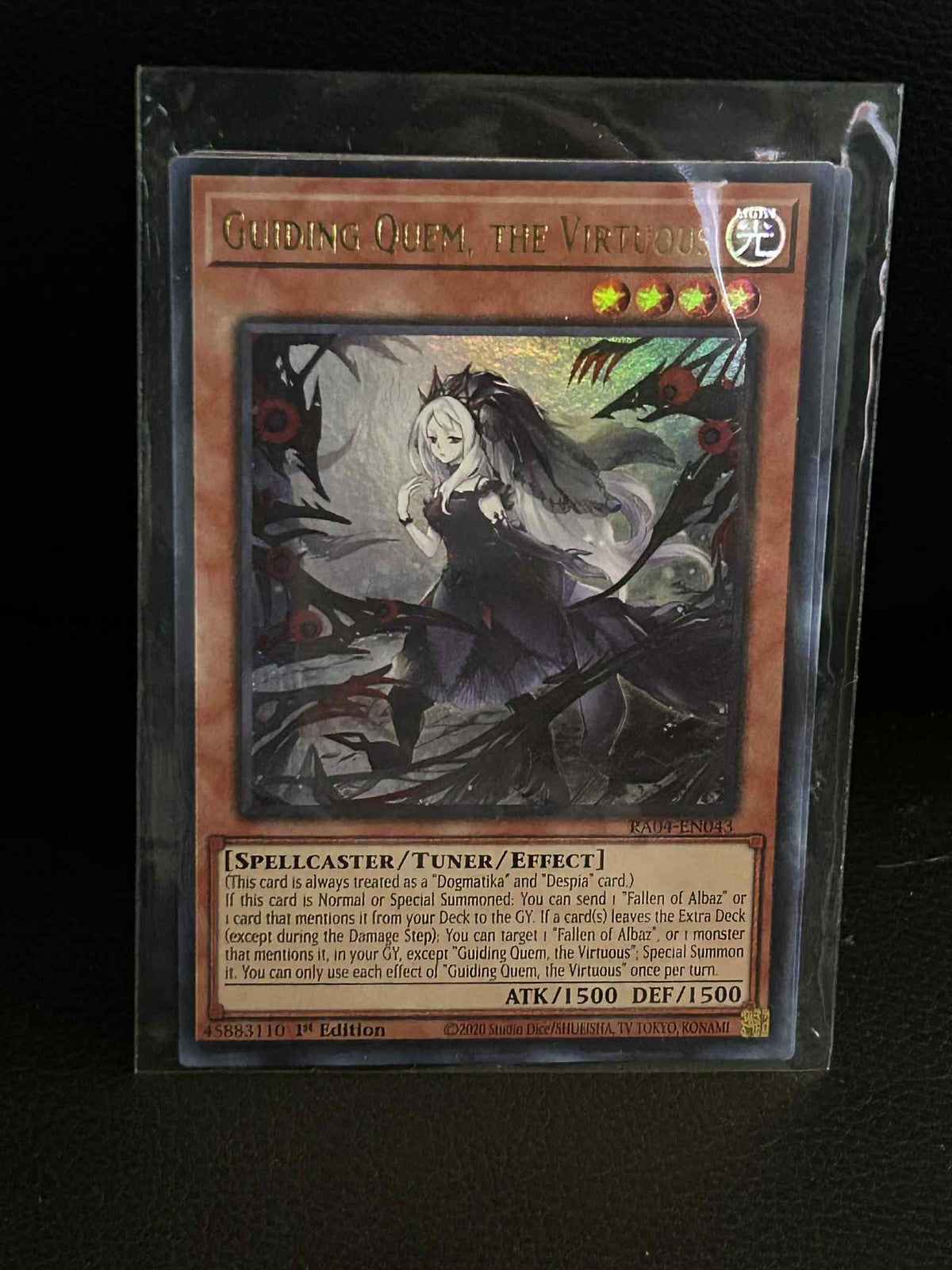 Guiding Quem, the Virtuous - RA04-EN043 - Ultra Rare - 1st Edition Quarter Centu