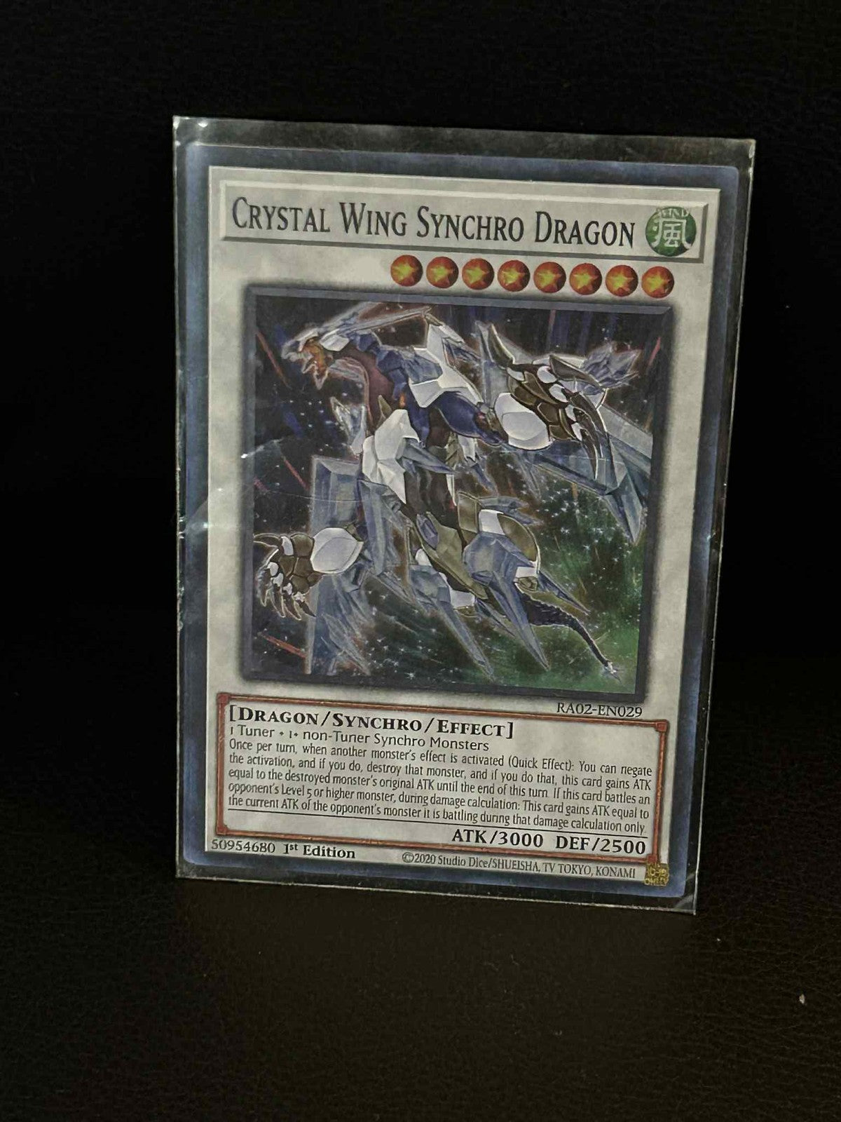 Crystal Wing Synchro Dragon - RA02-EN029 - Super Rare - 1st Edition 25th Anniver