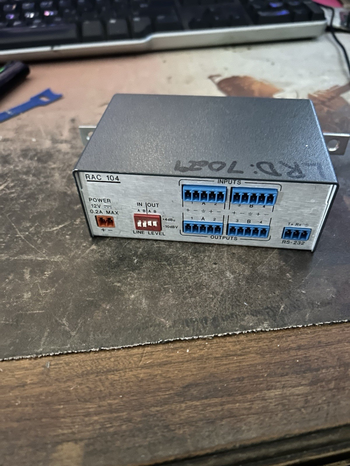 Extron RAC 104 Four-Channel Volume Tone Audio Controller - No Power Adapter