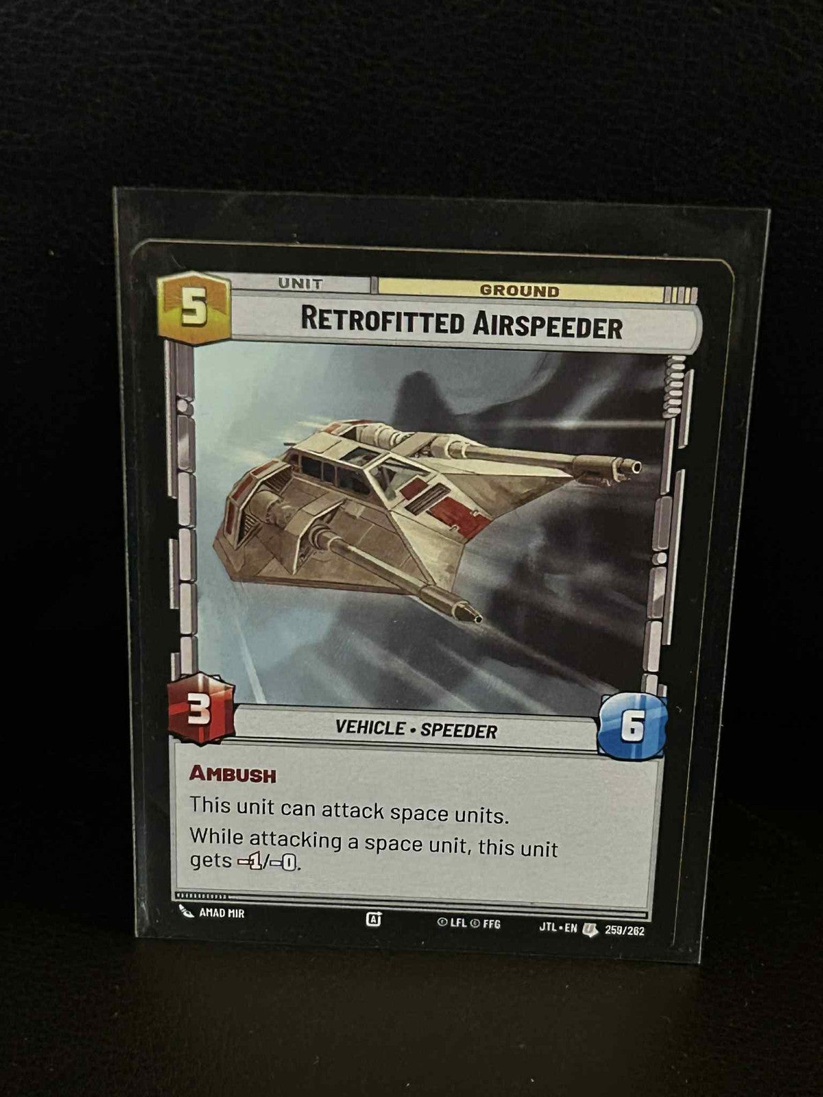 Retrofitted Airspeeder Jump to Lightspeed Star Wars: Unlimited Lightly Played