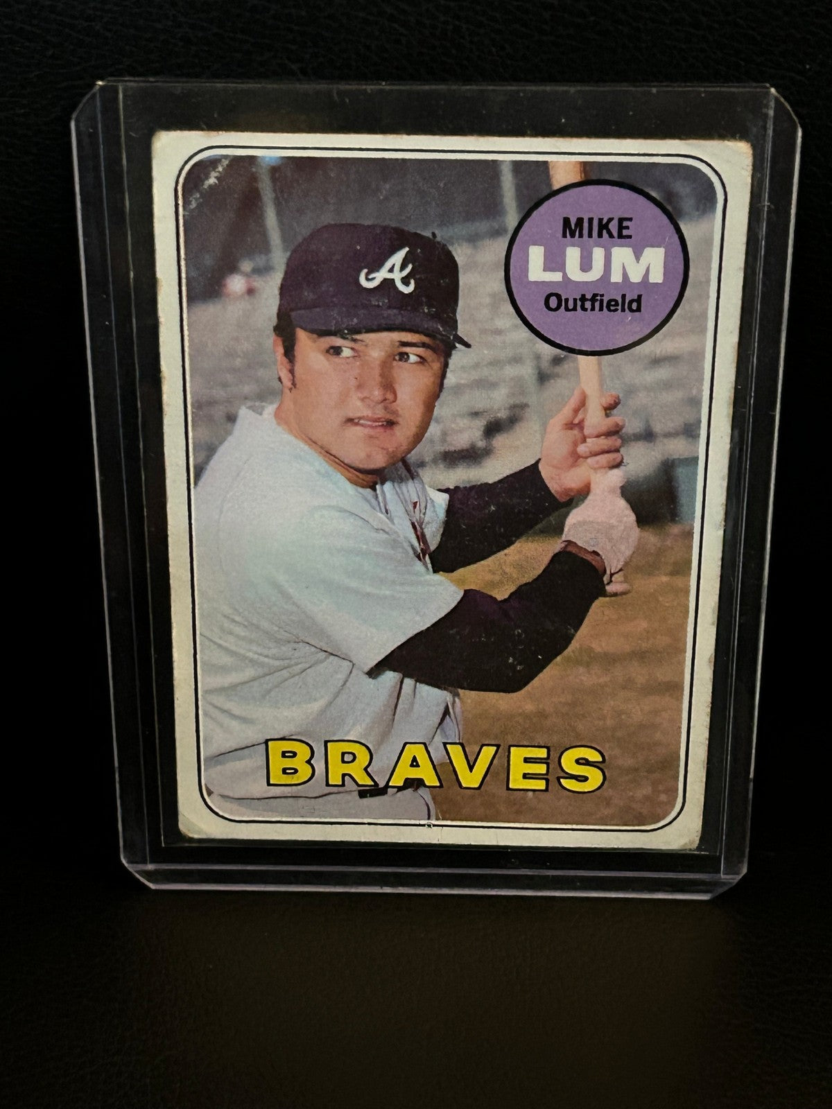 Mike Lum #514 1969 Topps Baseball Moderately Played