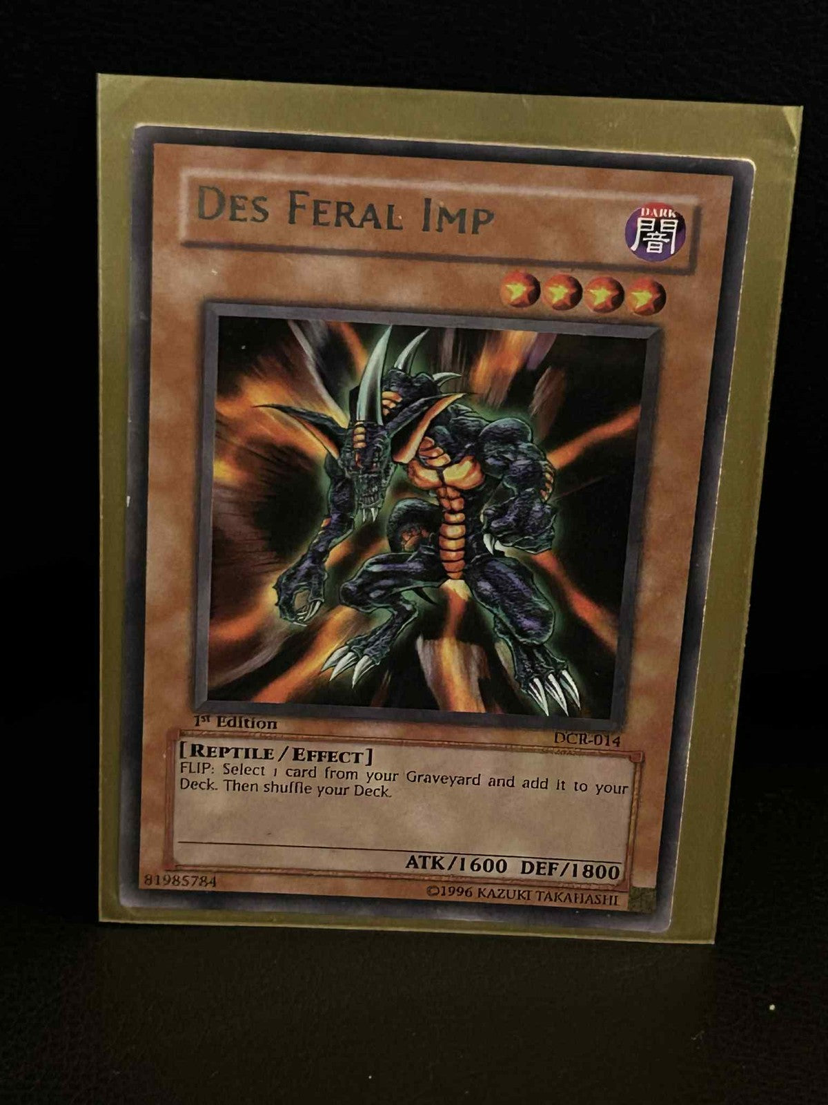 Des Feral Imp - DCR-014 - Rare - 1st Edition Dark Crisis Yu-Gi-Oh! Moderately Pl