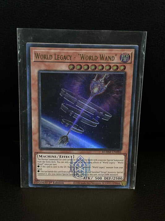 World Legacy - "World Wand" - BLMM-EN086 - Ultra Rare - 1st Edition Battles of L