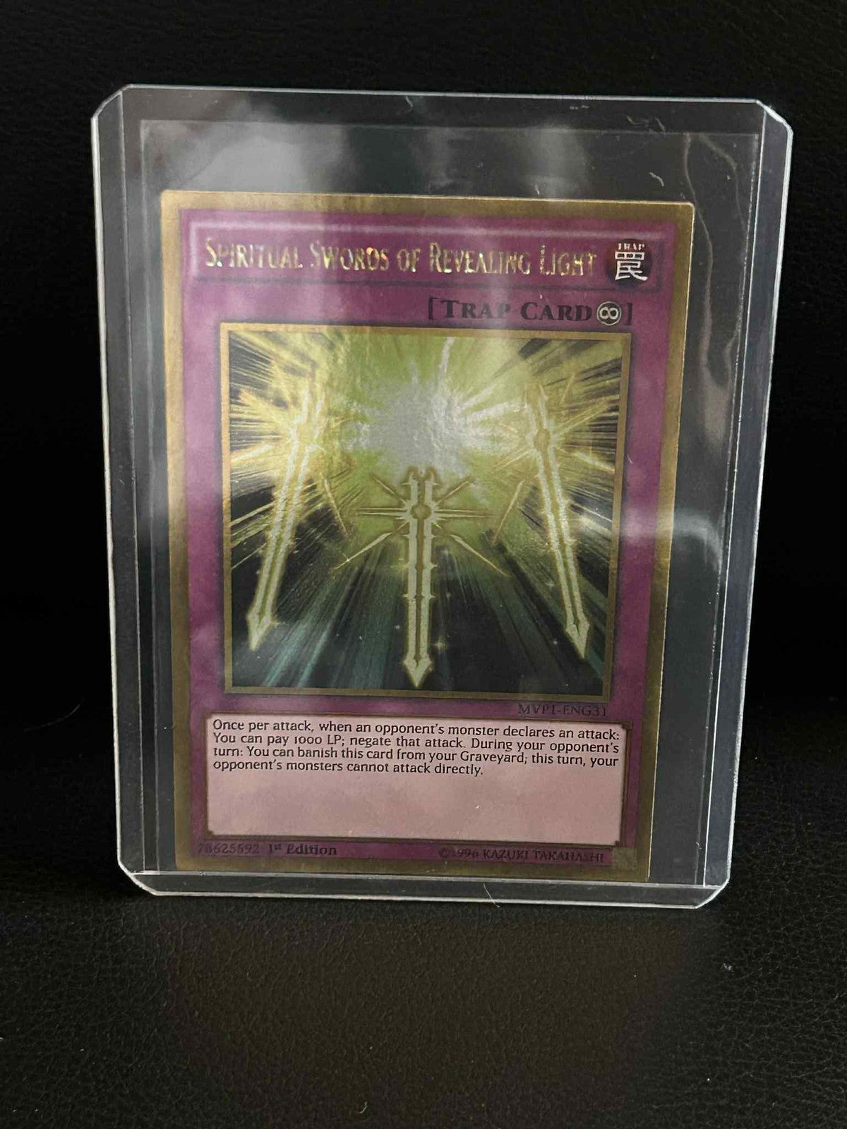 Spiritual Swords of Revealing Light - MVP1-ENG31 - Gold Rare - 1st Edition The D