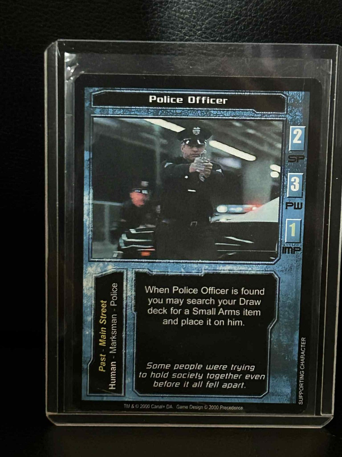 Police Officer Base Set Terminator Light Play