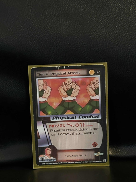 Tien's Physical Attack - 027 - Limited Edition Saiyan Saga Dragon Ball Z Heavily