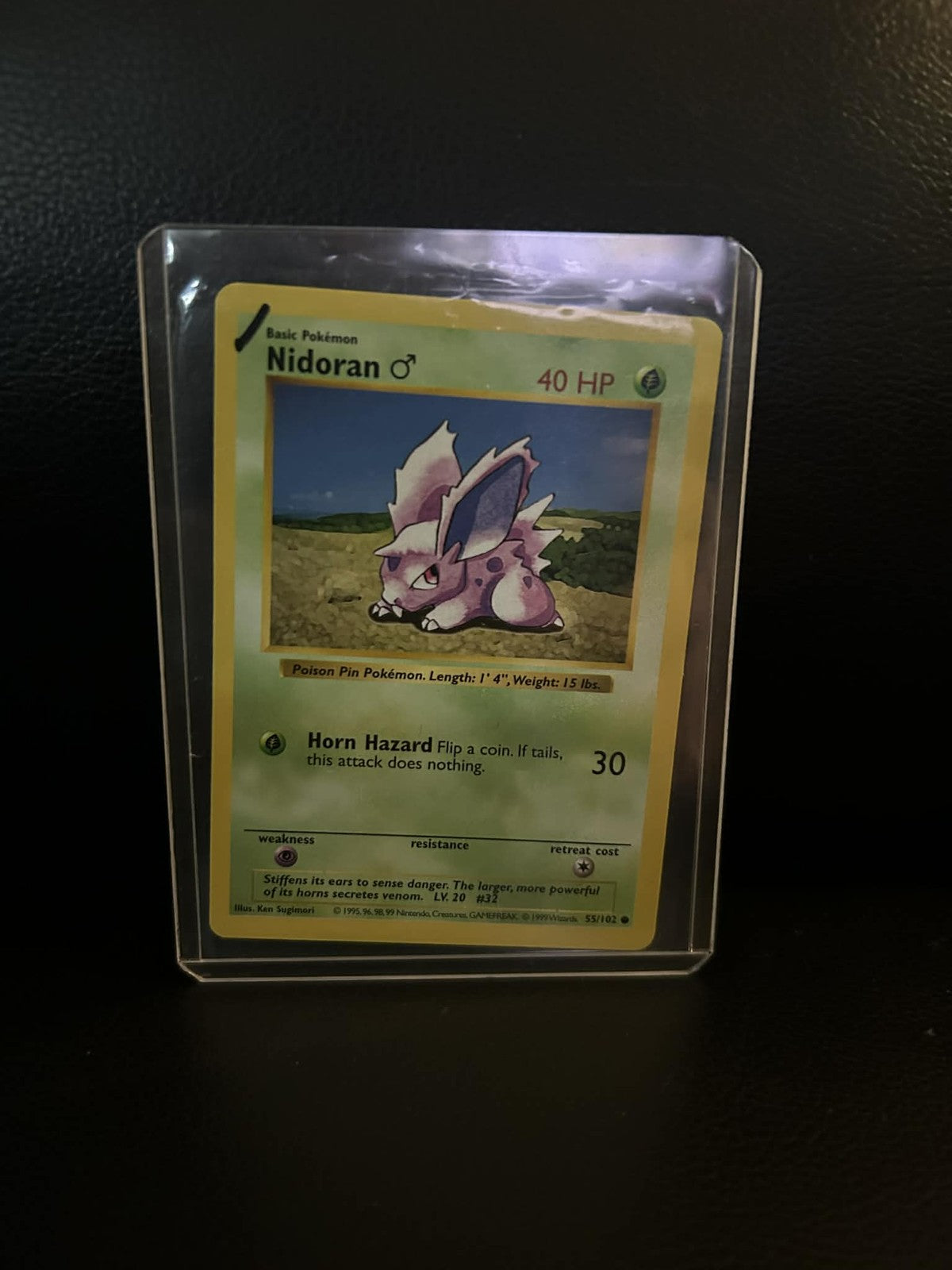 Nidoran (Male) - 55/102 - Common - Shadowless Edition Base Set (Shadowless) Poke