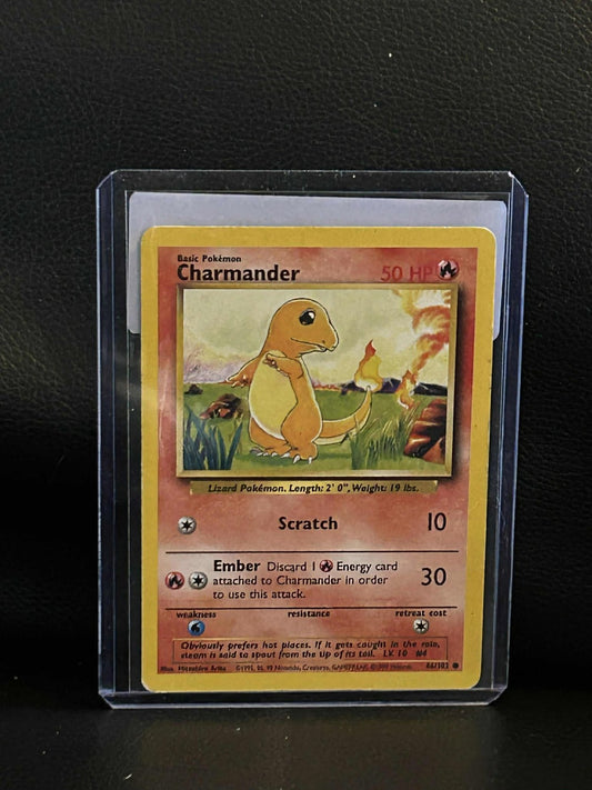 Charmander - 46/102 - Common - Unlimited Edition Base Set Pokemon Moderately Pla