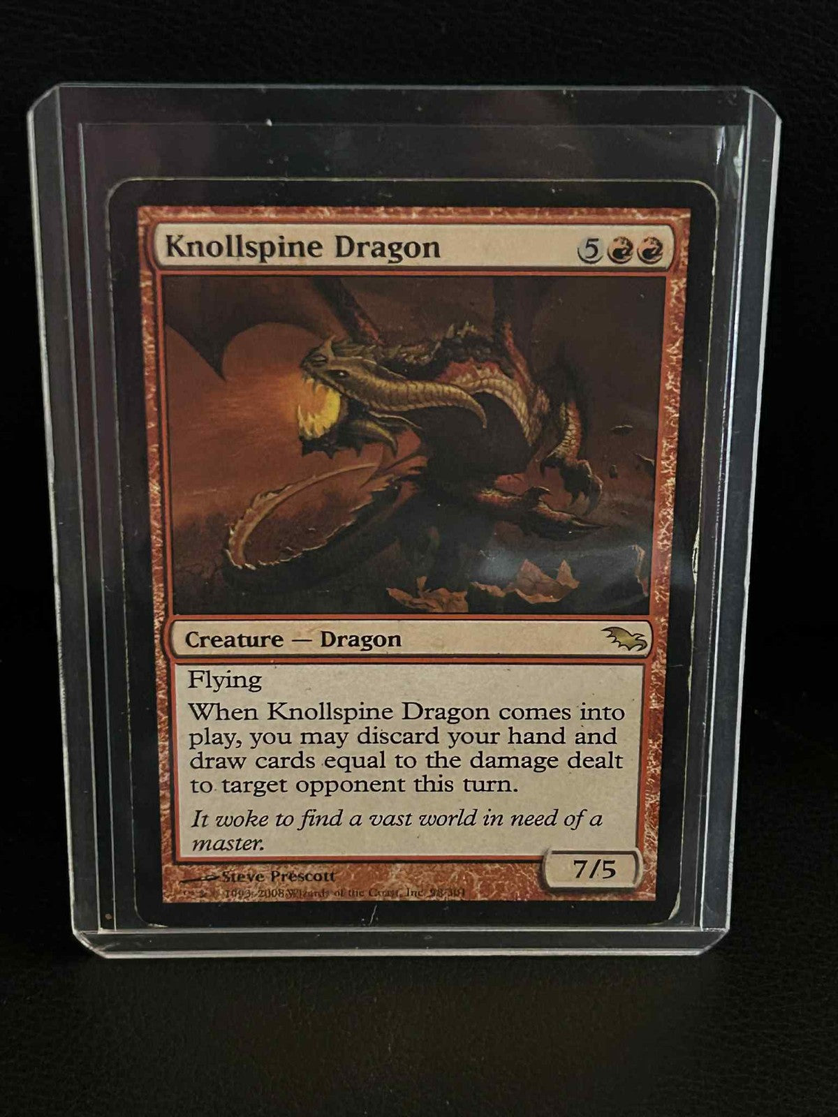 Knollspine Dragon Shadowmoor Magic: the Gathering Heavily Played, English