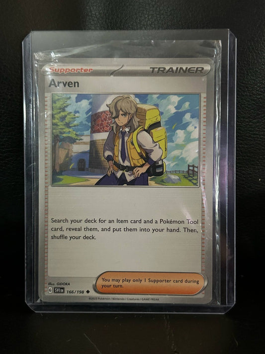 Arven - 186/197 - Uncommon Scarlet & Violet - Obsidian Flames Pokemon Lightly Pl