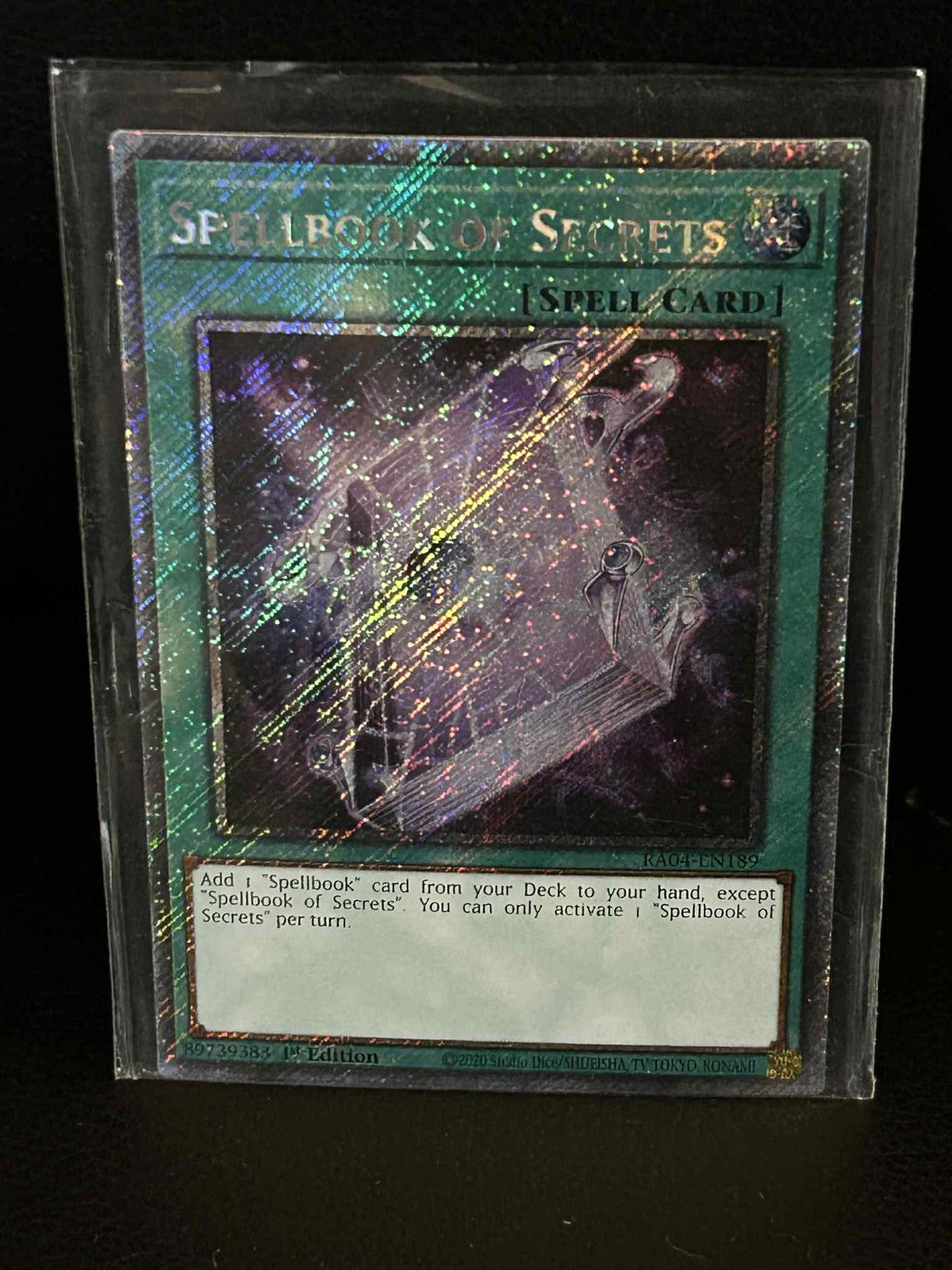 Spellbook of Secrets - RA04-EN189 - Platinum Secret Rare - 1st Edition Quarter C
