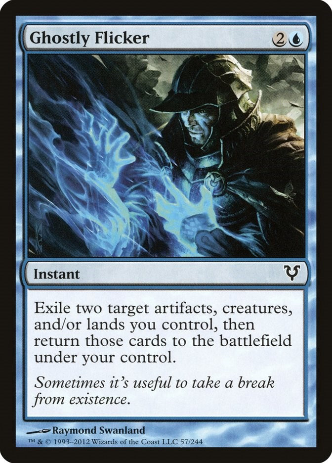 Ghostly Flicker 57 Avacyn Restored Common Magic: The Gathering Normal Lightly Played English Trading Card