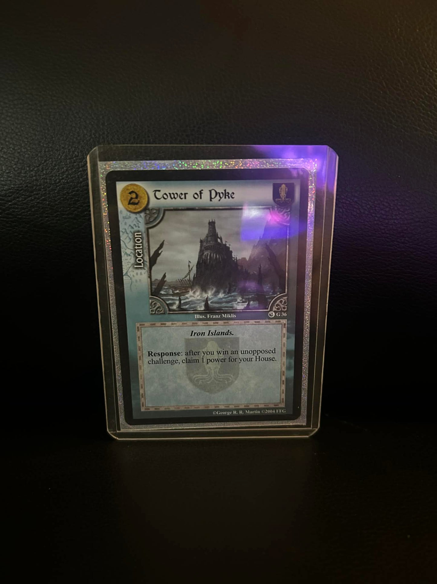 Tower of Pyke #G36 Ice & Fire Premium Starter A Game of Thrones Lightly Played