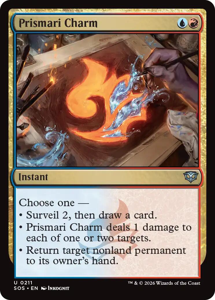 Prismari Charm 211 Secrets of Strixhaven Uncommon Magic: The Gathering Normal Near Mint English Trading Card