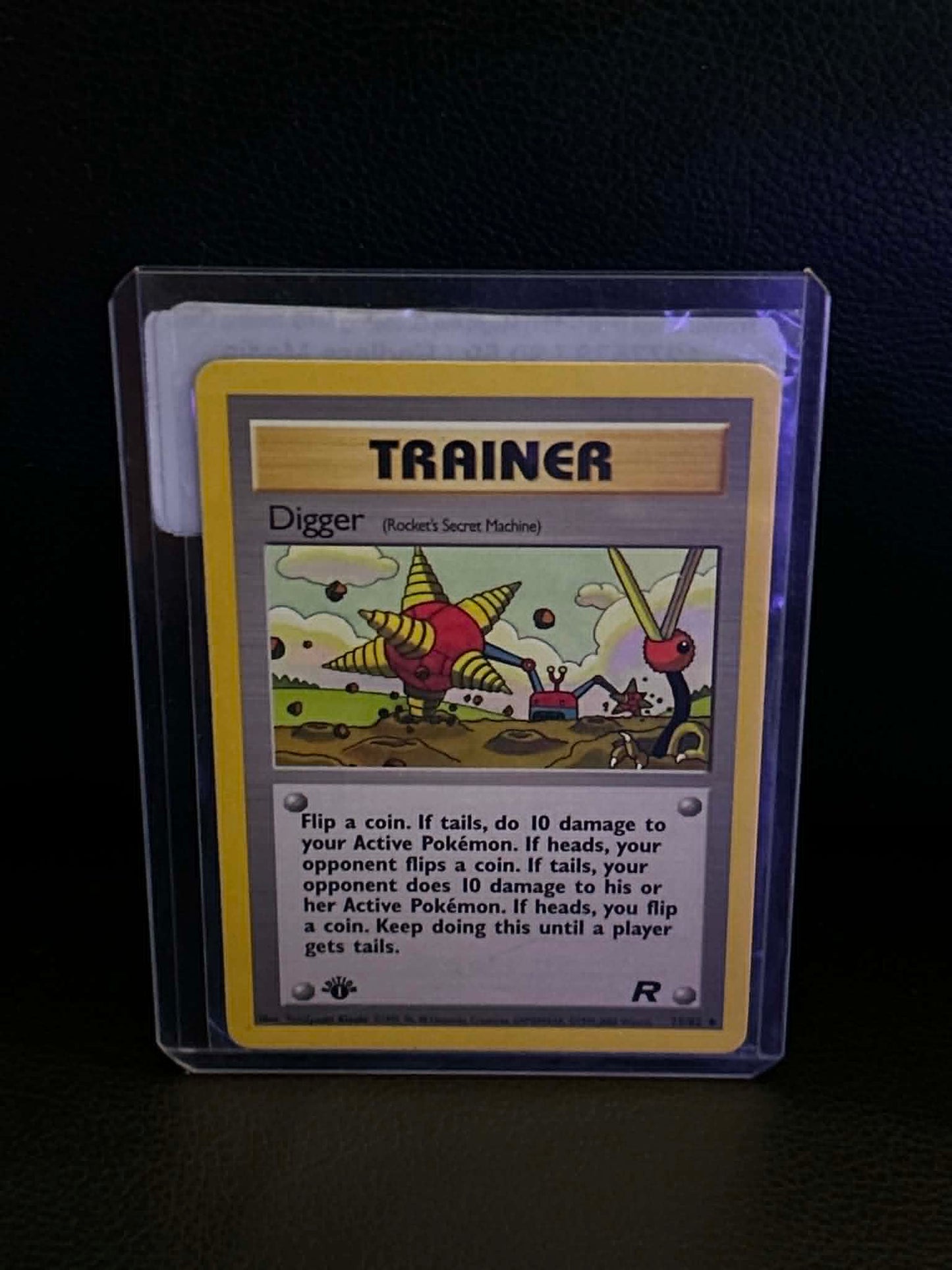 Digger (Rocket's Secret Machine) 75/82 Team Rocket Uncommon Pokemon 1st Edition Moderately Played English Trading Card