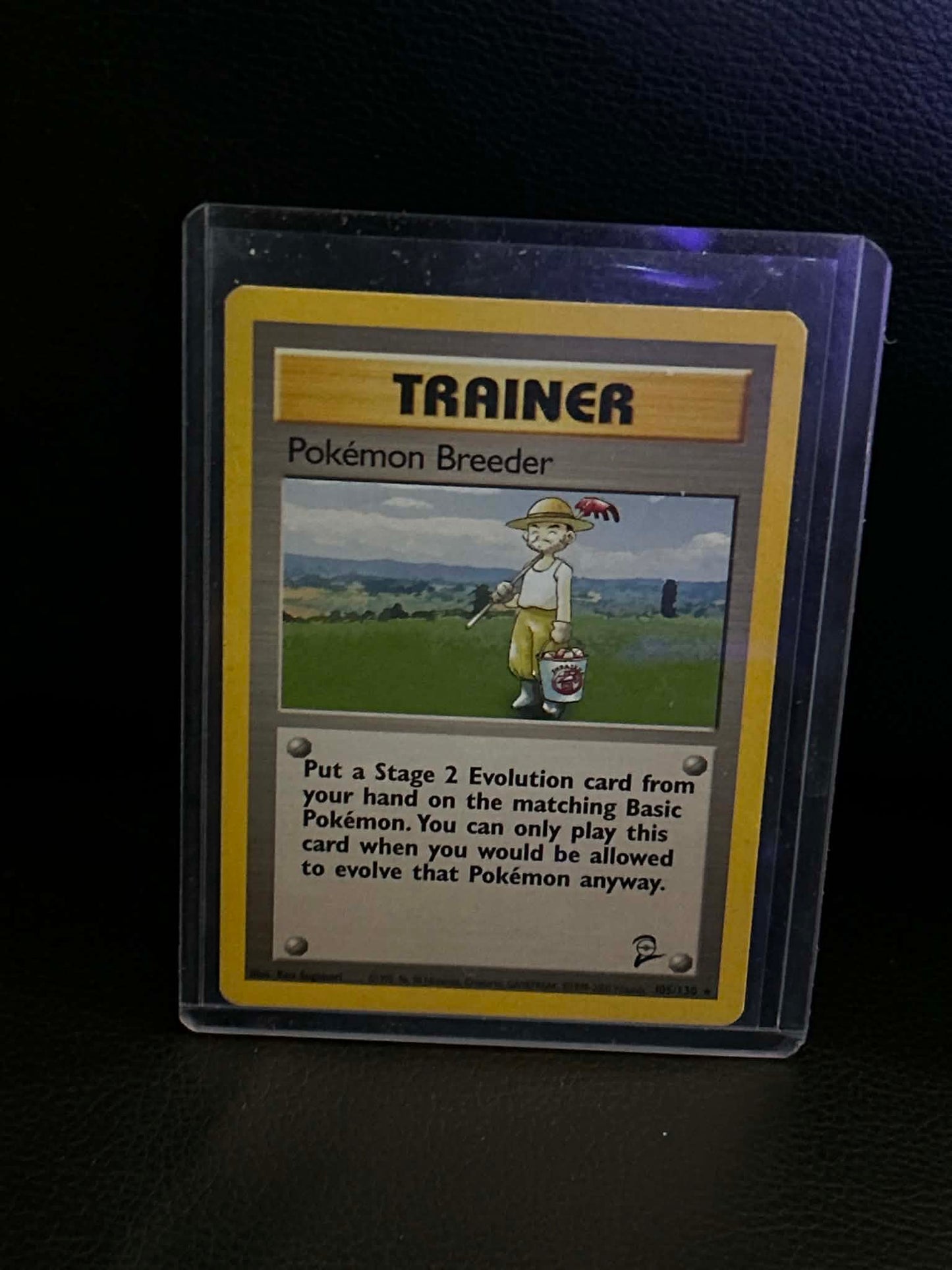 Breeder 105/130 Base Set 2 Rare Pokemon Normal Moderately Played English Trading Card