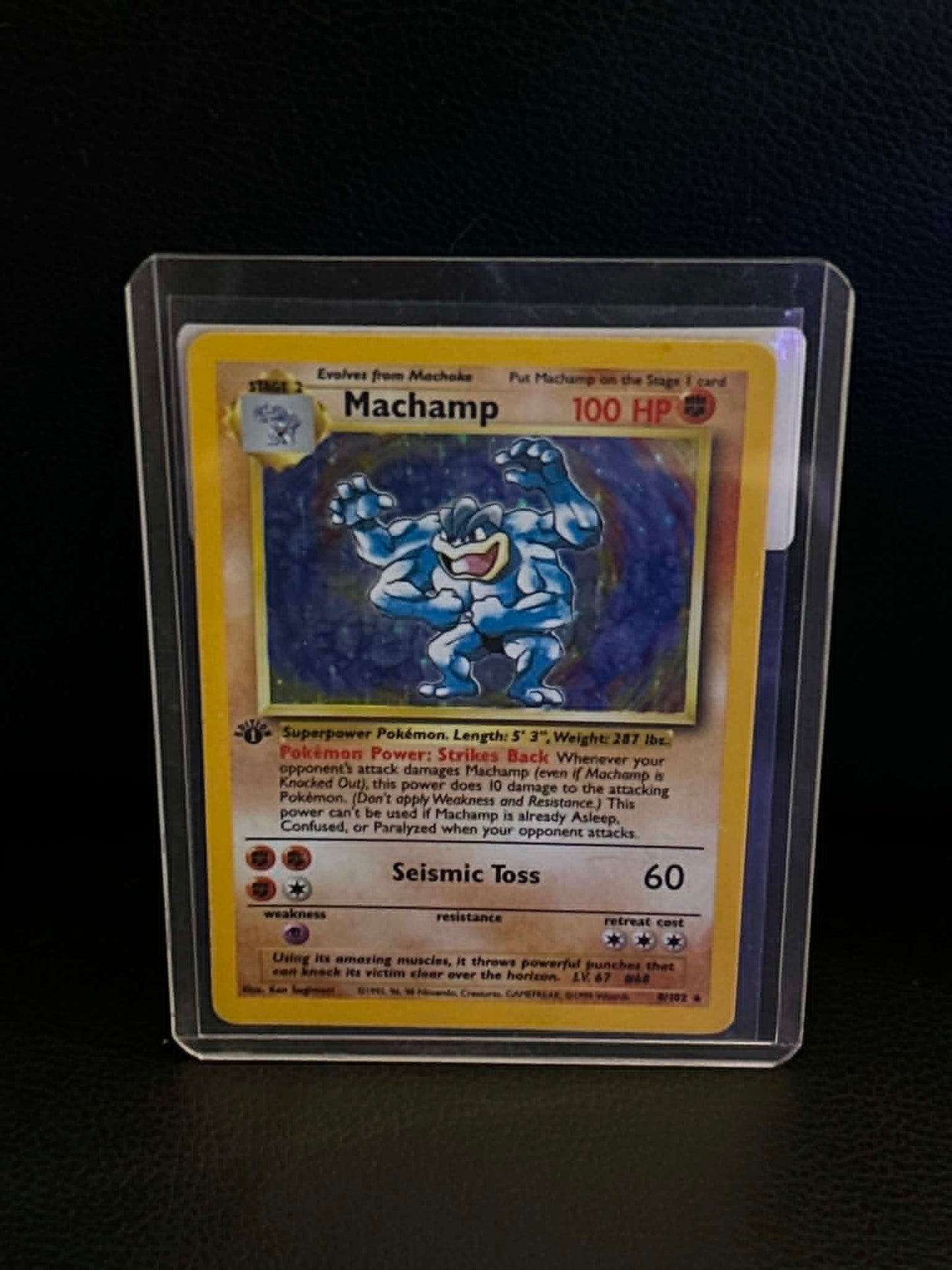 Machamp - 8/102 008/102 Deck Exclusives Holo Rare Pokemon 1st Edition Holofoil Lightly Played English Trading Card