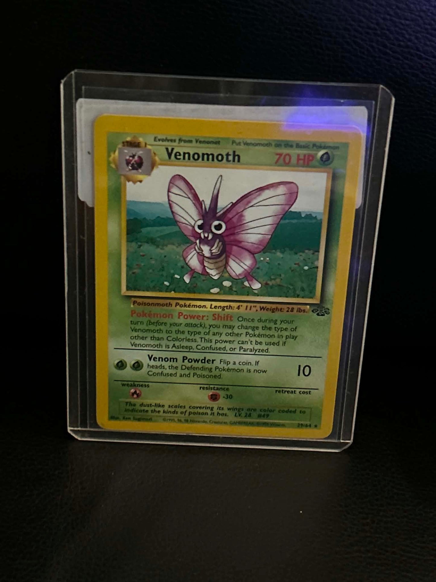 Venomoth (29) 29/64 Jungle Rare Pokemon Unlimited Lightly Played English Trading Card