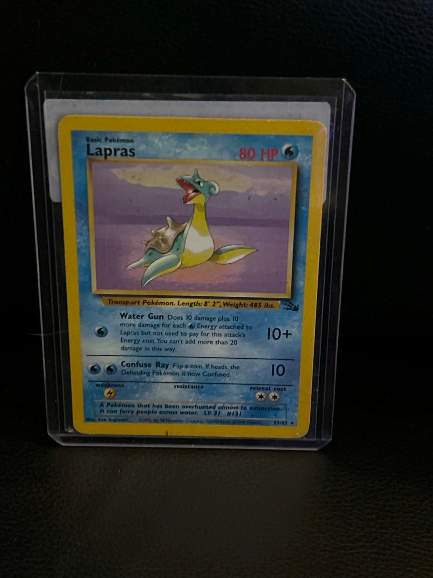 Lapras (25) 25/62 Fossil Rare Pokemon Unlimited Lightly Played English Trading Card
