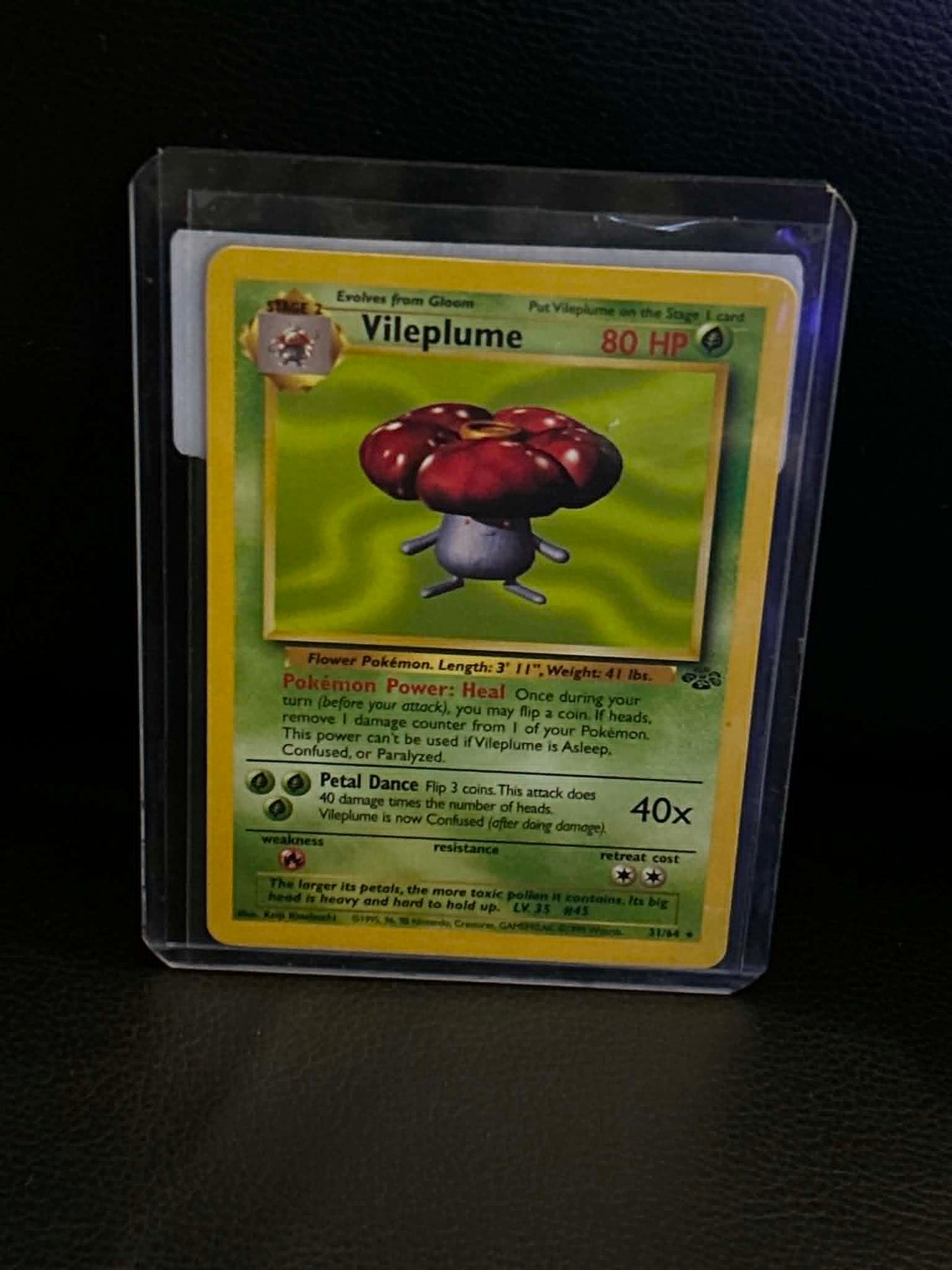 Vileplume (31) 31/64 Jungle Rare Pokemon Unlimited Lightly Played English Trading Card