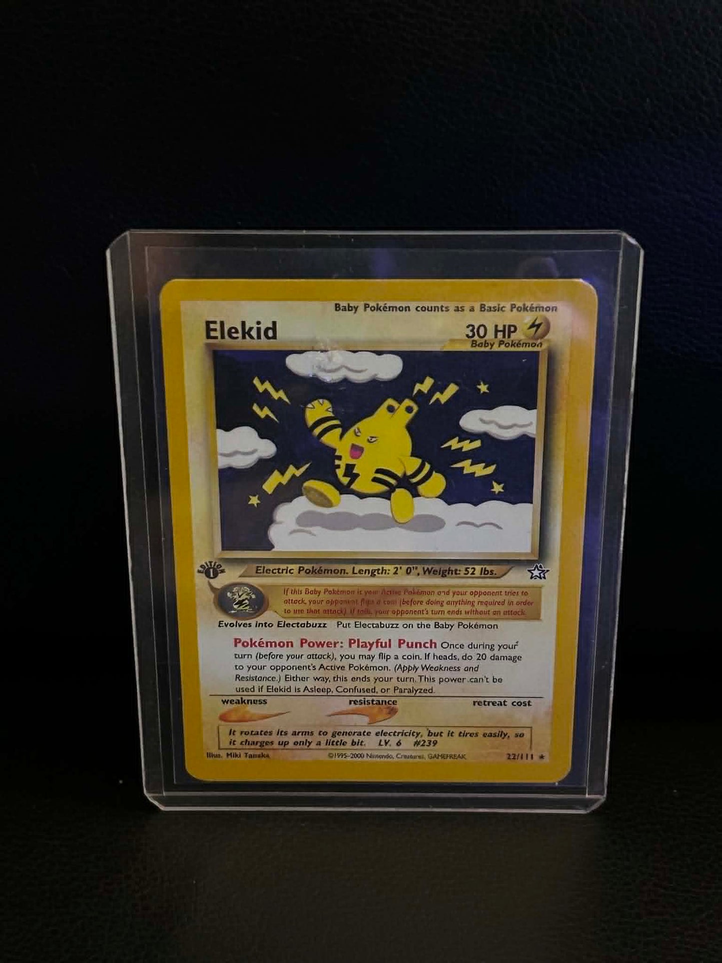 Elekid 022/111 Neo Genesis Rare Pokemon 1st Edition Lightly Played English Trading Card