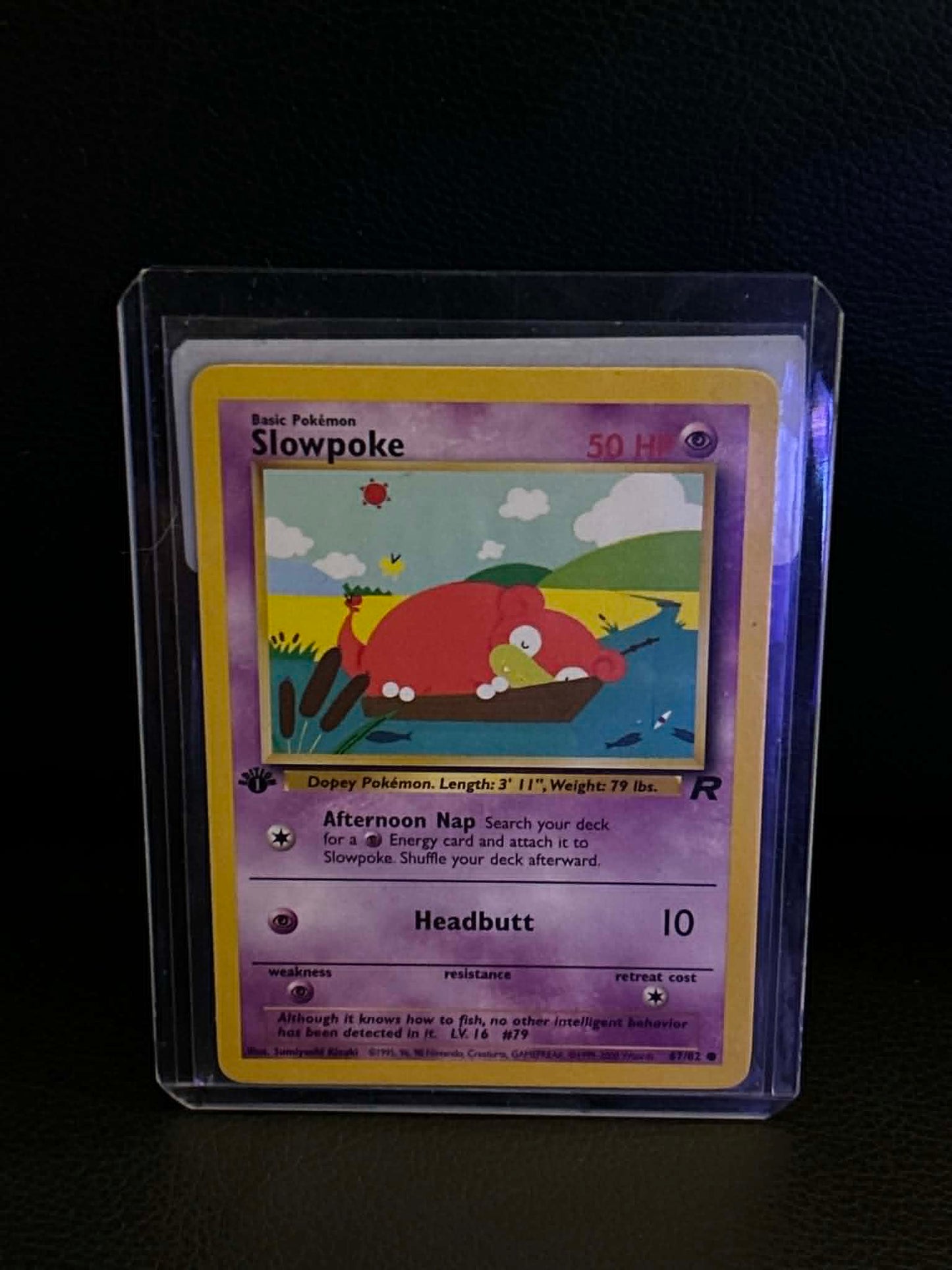 Slowpoke 67/82 Team Rocket Common Pokemon 1st Edition Lightly Played English Trading Card