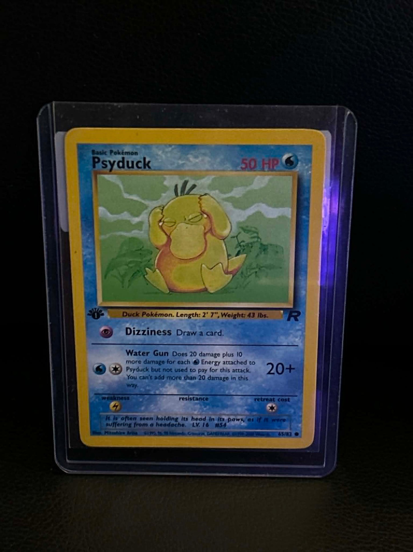 Psyduck 65/82 Team Rocket Common Pokemon 1st Edition Lightly Played English Trading Card