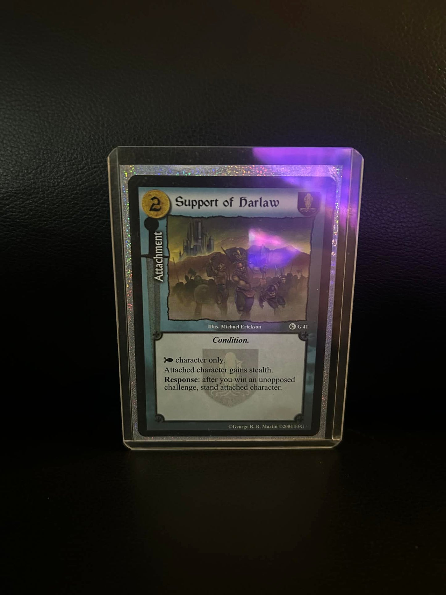 Support of Harlaw #G41 Ice & Fire Premium Starter A Game of Thrones Lightly Play