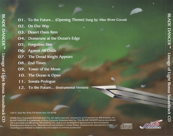 Keiji Nishino : Blade Dancer- Lineage Of Light (CD, Album)