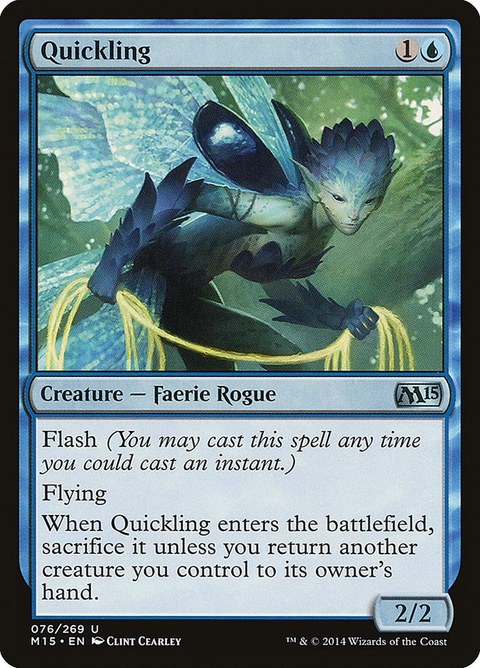 Quickling 76 Magic 2015 (M15) Uncommon Magic: The Gathering Normal Lightly Played English Trading Card