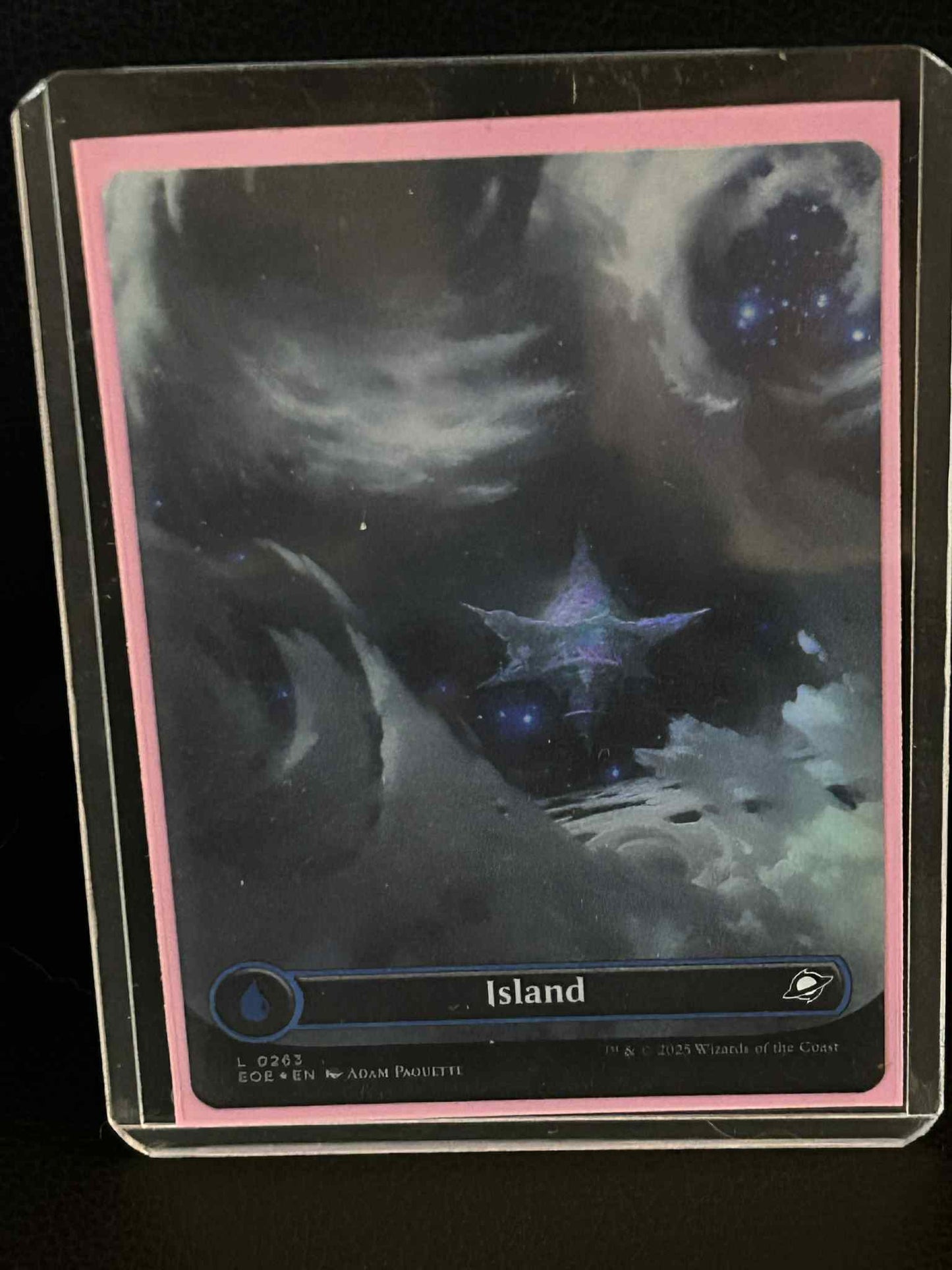 Island (0263) - Foil - Borderless Edge of Eternities Magic: the Gathering Near M