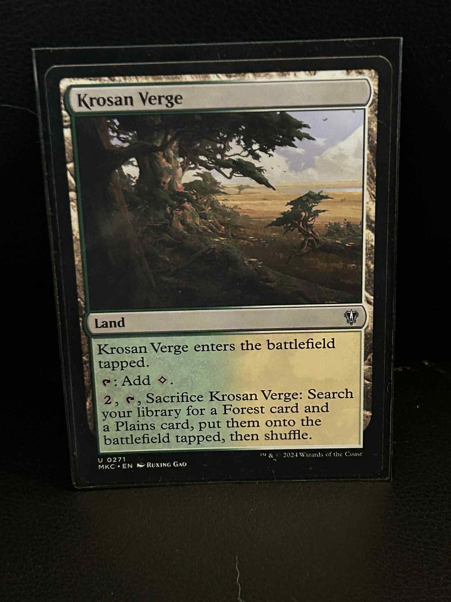 Krosan Verge Commander: Murders at Karlov Manor Magic: the Gathering Lightly Pla