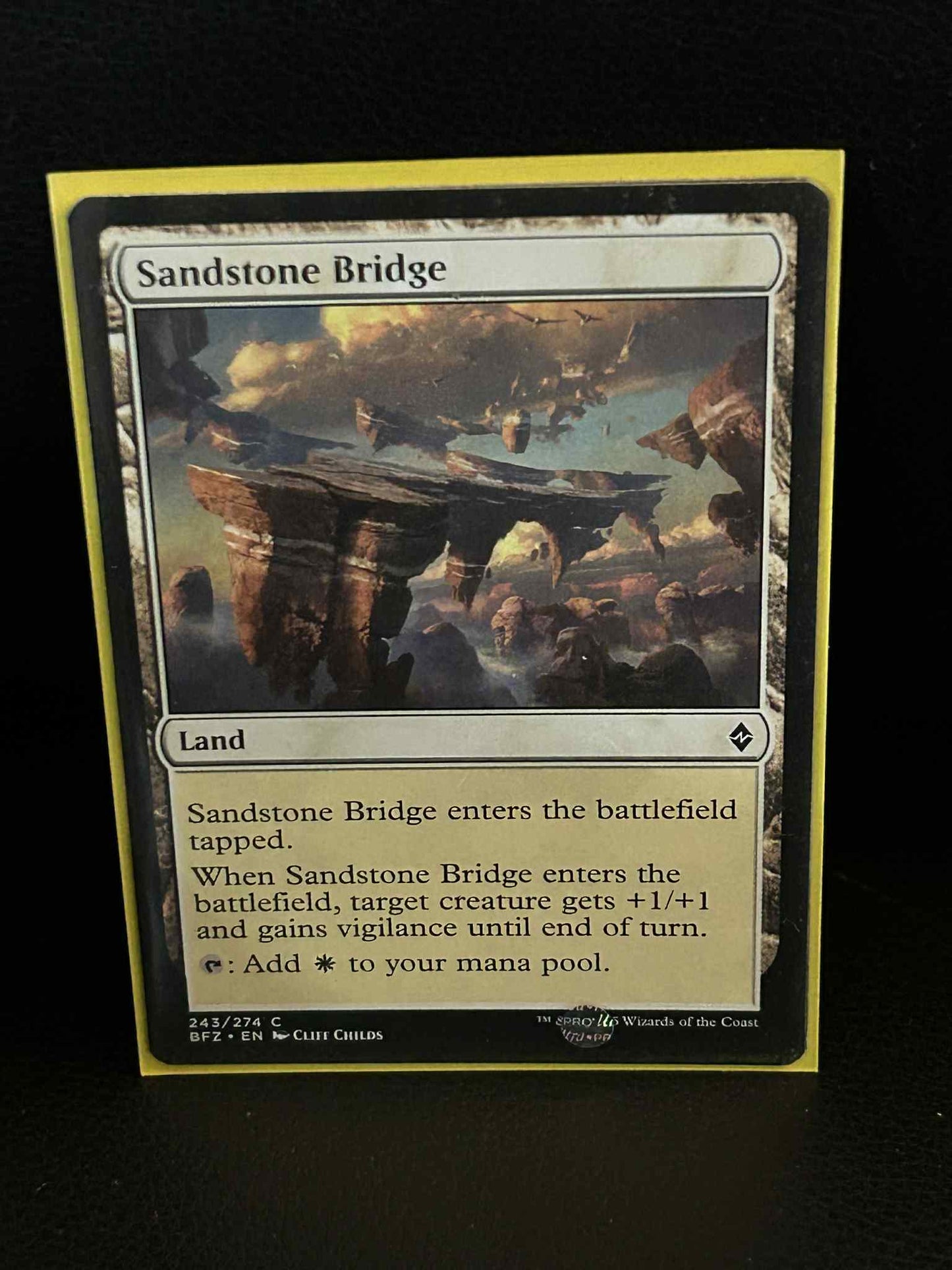Sandstone Bridge Battle for Zendikar Magic: the Gathering Lightly Played, Englis