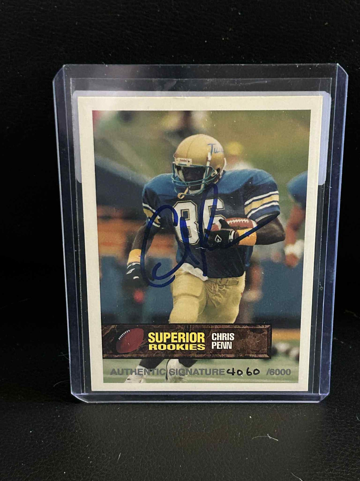Chris Penn #79 4060 | 1994 Superior Rookies Authentic Signature Football