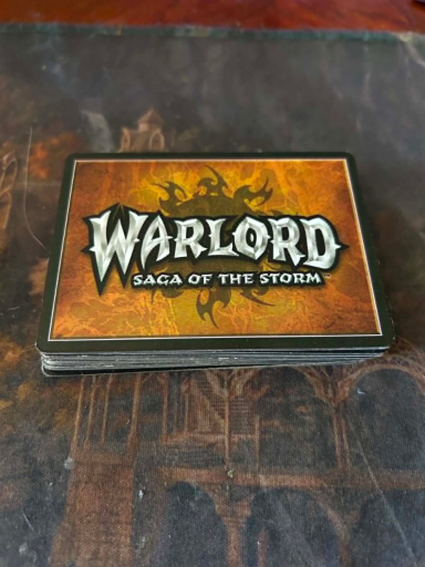 10 Warlord: Saga of the Storm Trading Card Bulk Lot Bundle Box