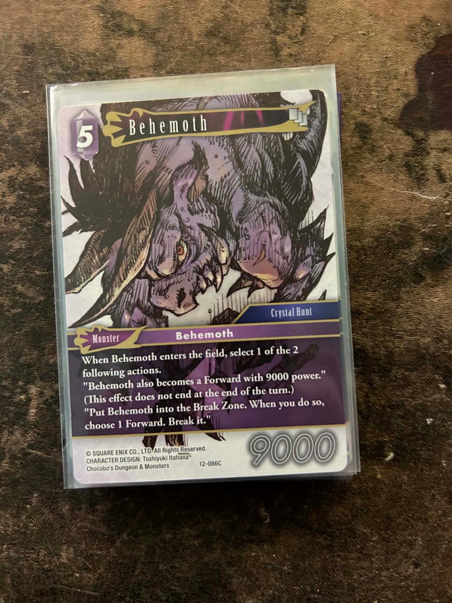 Behemoth 12-086C Opus XII Final Fantasy Moderately Played Normal Common English Sammelkarte