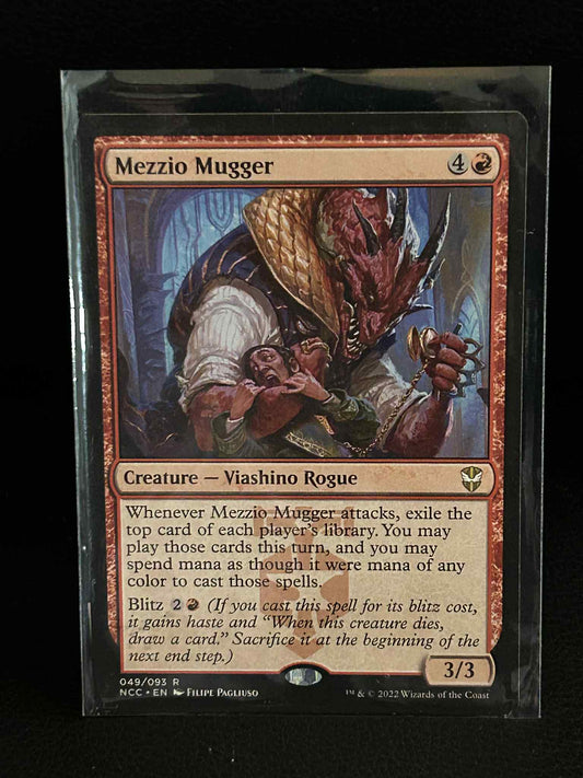 Mezzio Mugger Commander: Streets of New Capenna Magic: the Gathering Lightly Pla