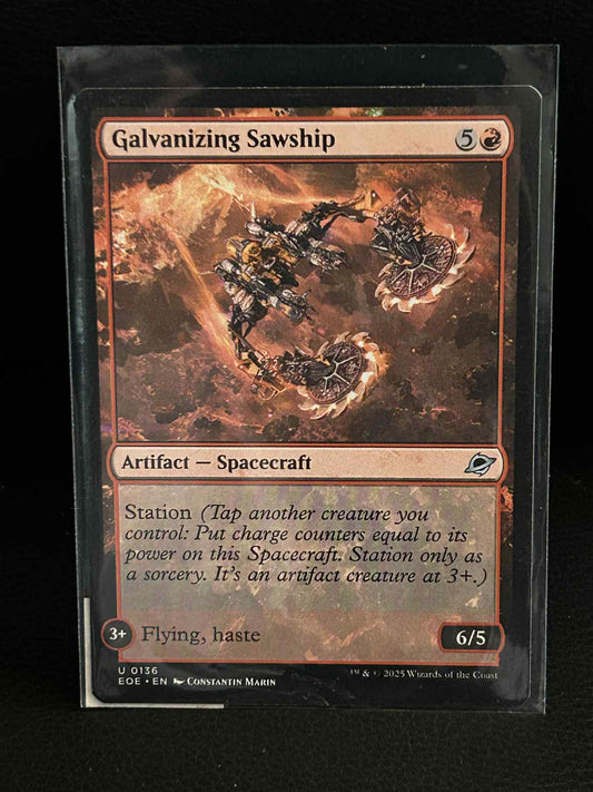 Galvanizing Sawship Edge of Eternities Magic: The Gathering Lightly Played, Engl